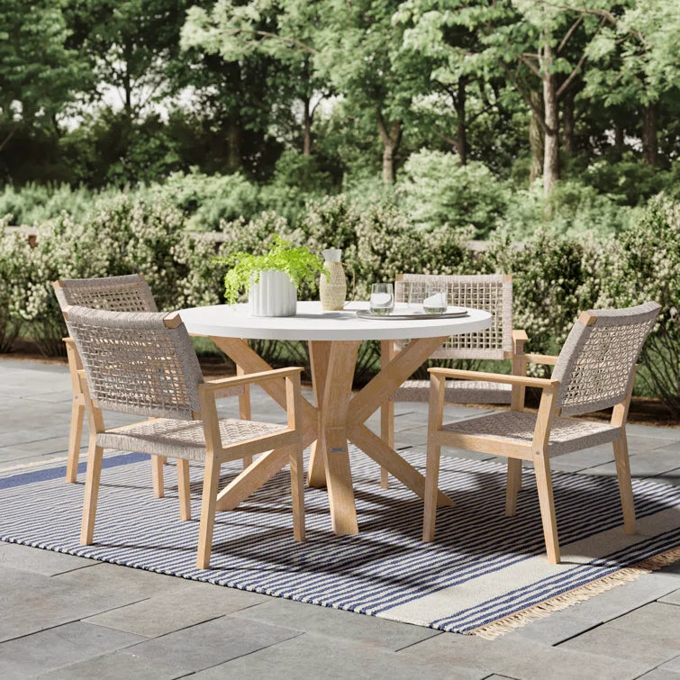 La Jolla Wash 48" Round Dining Table Set - SAVE 20%