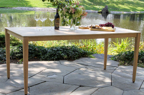 La Jolla 6 Piece Dining Set Travertine - 25% OFF - Outdoor - - Greathouse