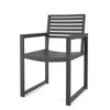 Landon 5 Pce Square Dining Set - Coastal Gray