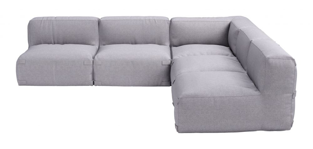 Luanda Modular Contract Grade Sectional - Aluminum - - Greathouse