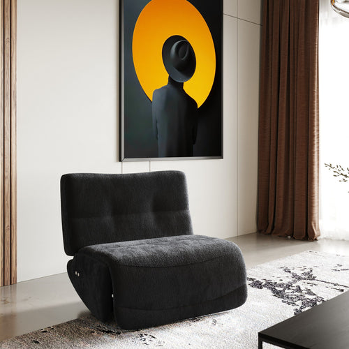 Modern Modular Dark Gray Recliner - Sofa - - Greathouse