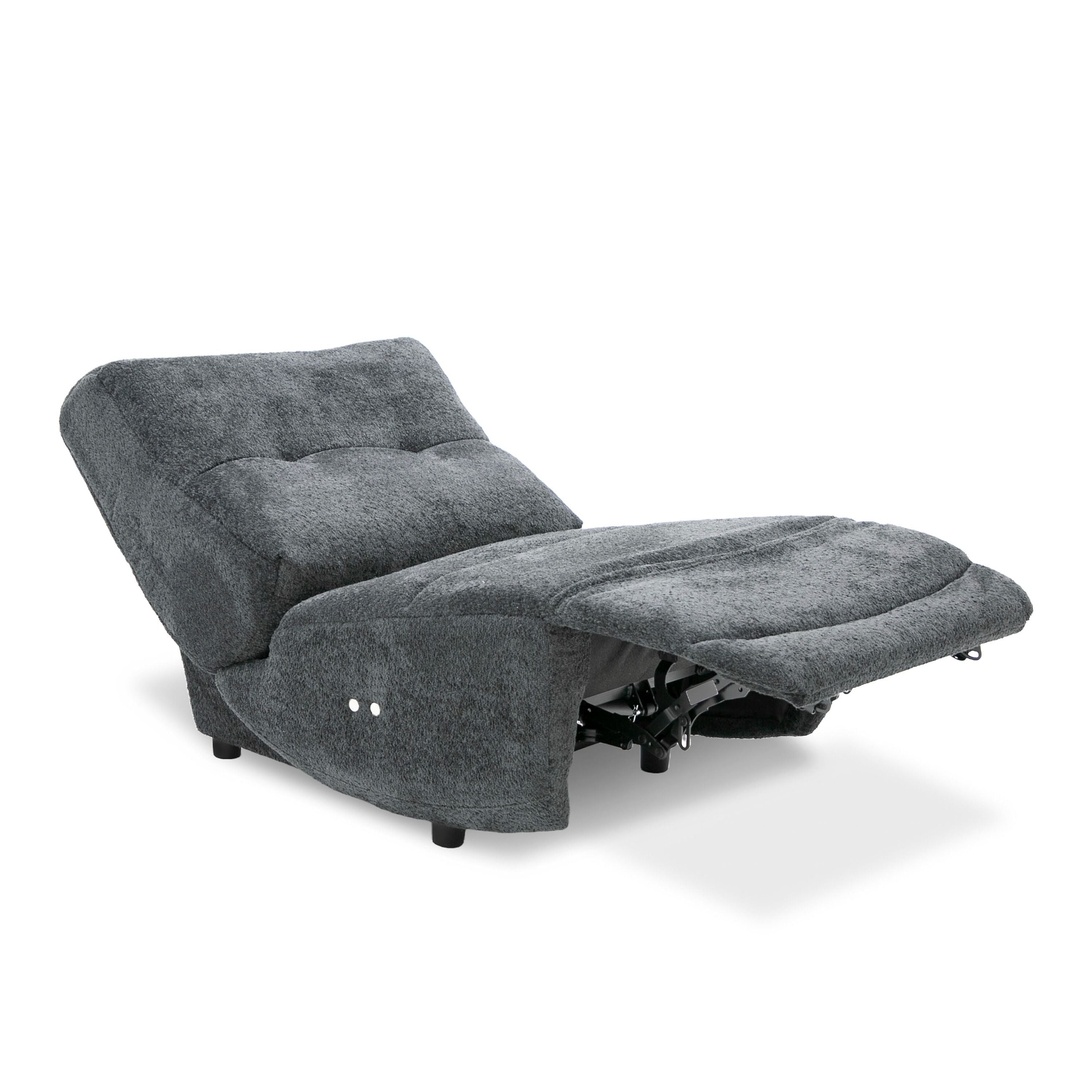 Modern Modular Dark Gray Recliner