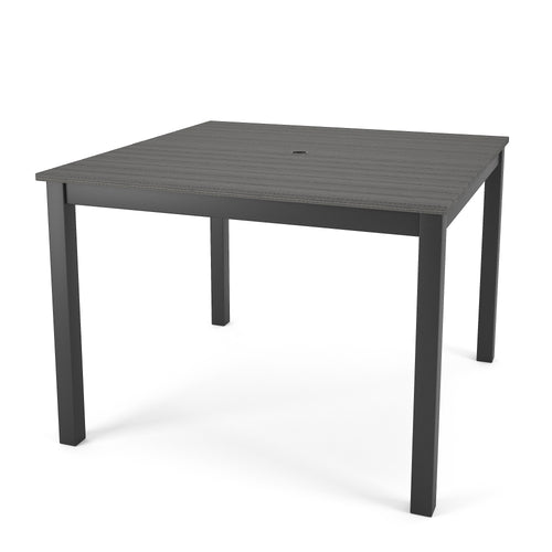 Landon 5 Pce Square Dining Set - Coastal Gray - Marine Grade Polymer - - Greathouse