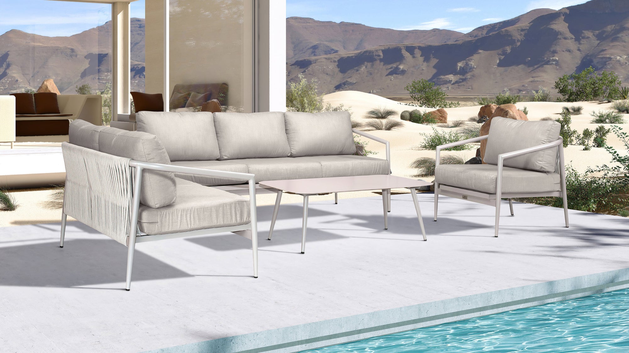 Olio 3 Pce Outdoor Set - 1 Available Save 60%