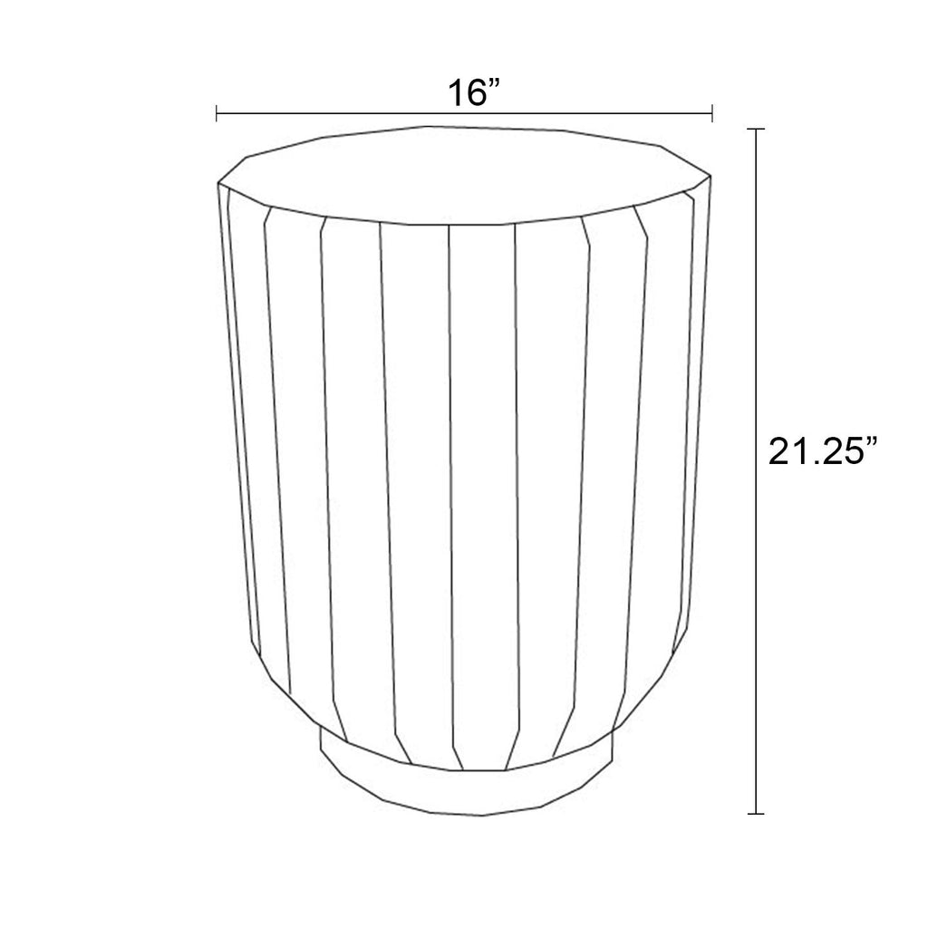Onyx 16" Round End Table - SAVE 50%