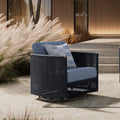 Orleans Swivel Club Chair - wicker - - Greathouse