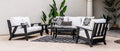 Patriot 3 Pce Outdoor Set Black - HDPE - - Greathouse