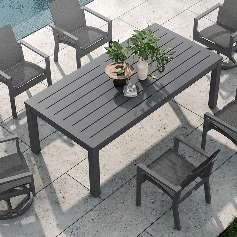 Palermo 7 Pce Dining Set - Graphite