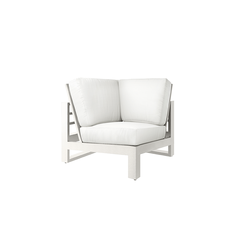 Palermo 3 Piece Sectional - White