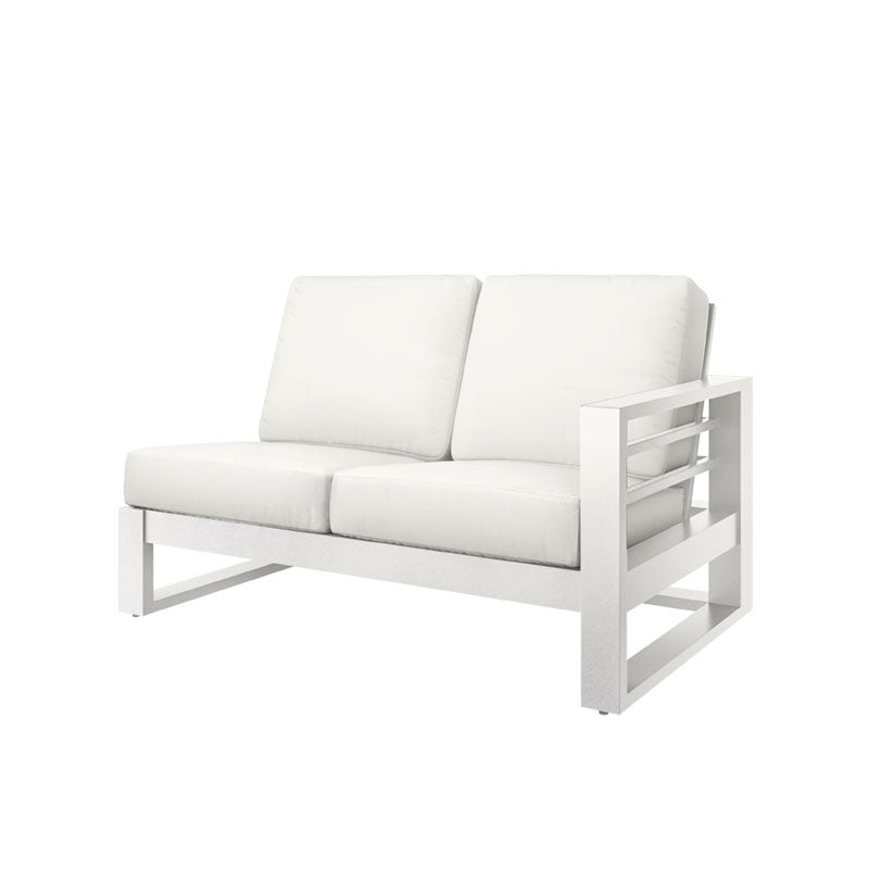 Palermo 3 Piece Sectional - White
