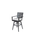 Palermo Swivel Counter Stool - Graphite