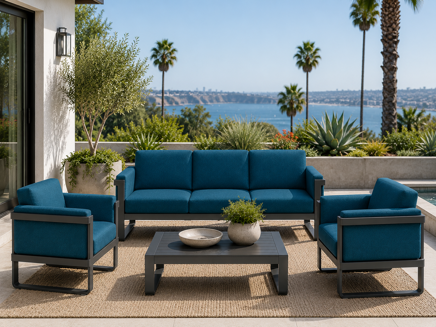 Palm Beach 3 Pce Set - Anthracite