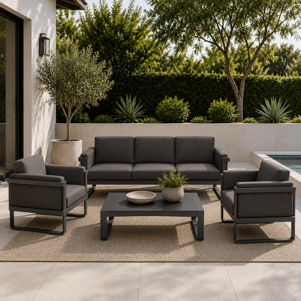 Palm Beach 3 Pce Set - Anthracite