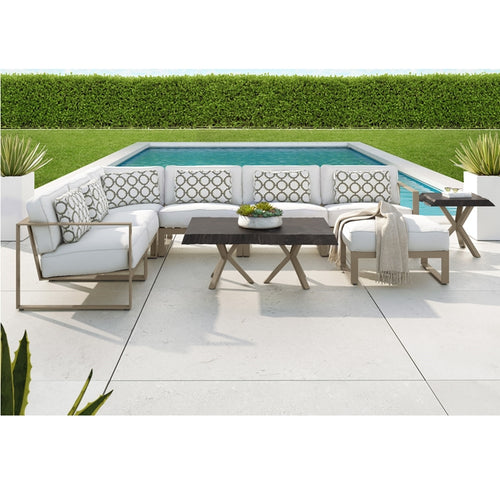 Park Place 5 Piece Sectional - Aluminum - - Greathouse