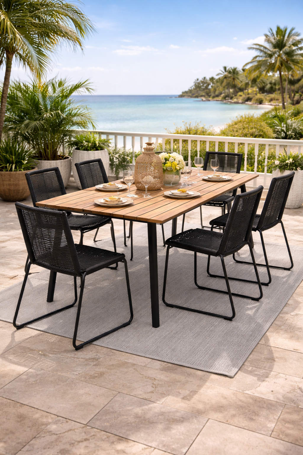 Parker 7 Pce Dining Set - - - Greathouse