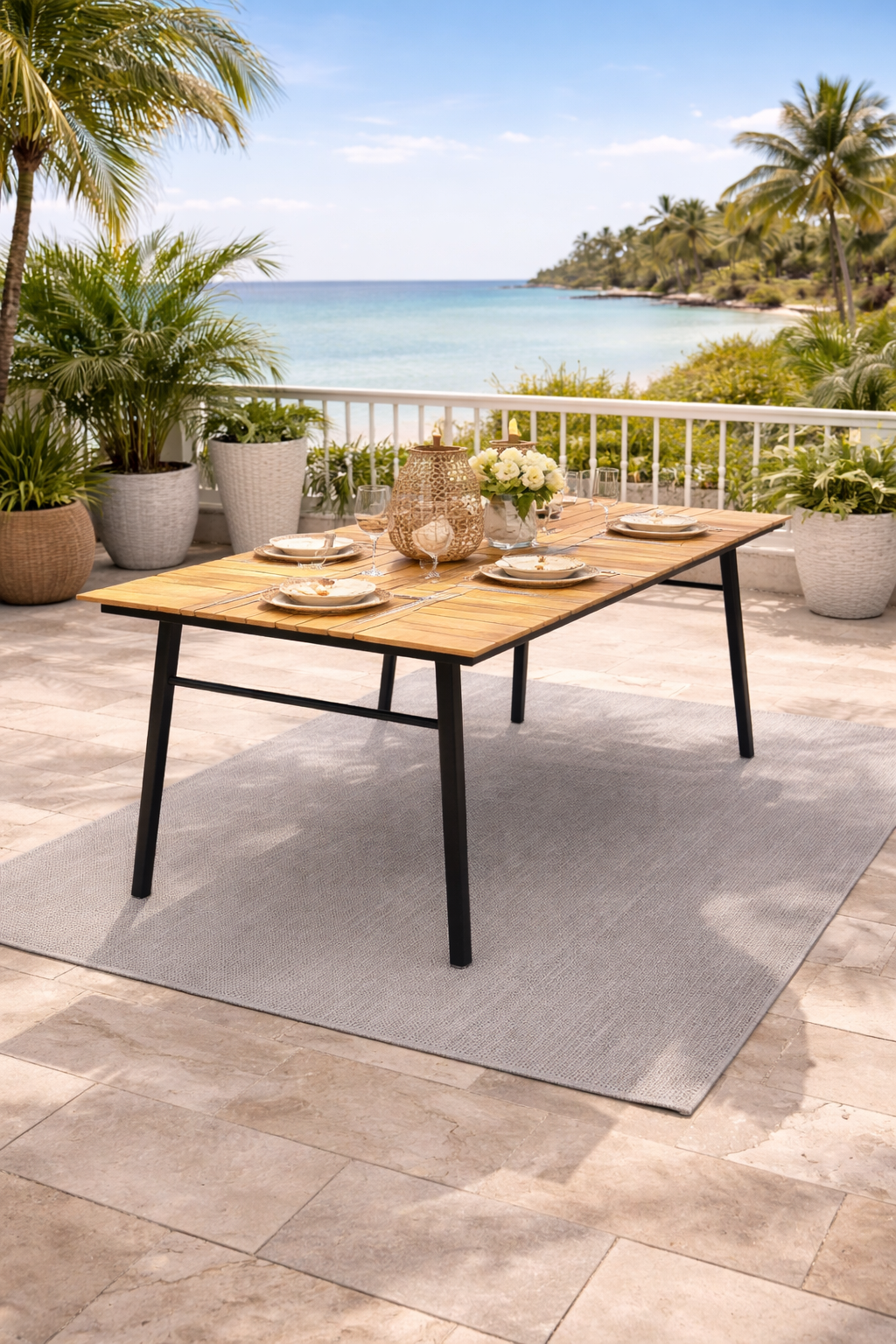 Parker 79" Outdoor Dining Table