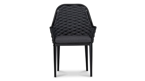 Parlor Dining Chair Black - Outdoor Rope - - Greathouse