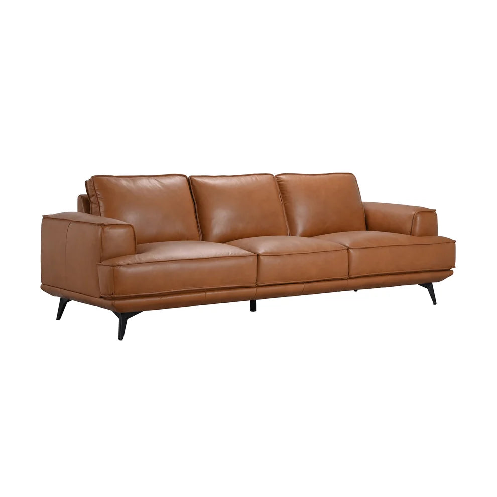 Pirelli Camel Leather Sofa - SALE PRICE