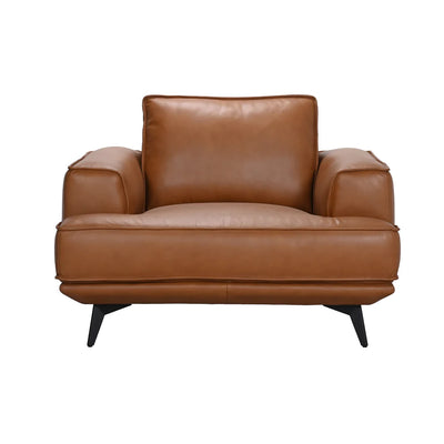 Pirelli Camel Leather Love Seat