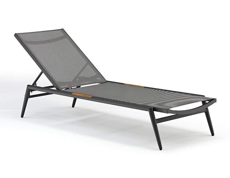 Polo Chaise Lounge - Set of 2 Anthracite