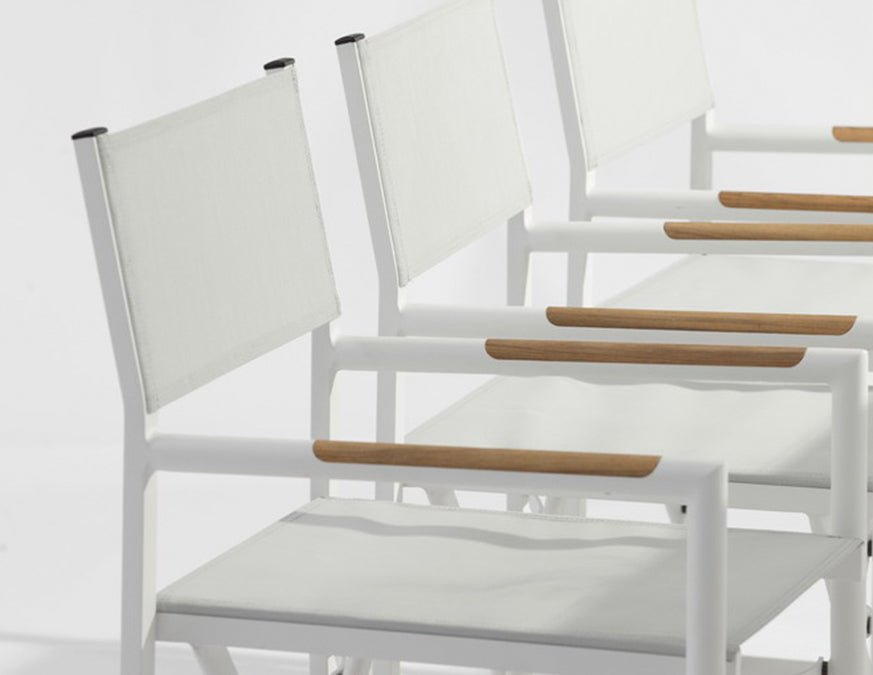 Polo Dining Arm Chair - White