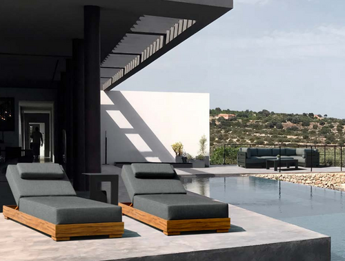 Sky Chaise Lounge - Outdoor Aluminum - - Greathouse