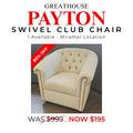Alessia Swivel Chair - SAVE 80% - Accent Chair - - Greathouse