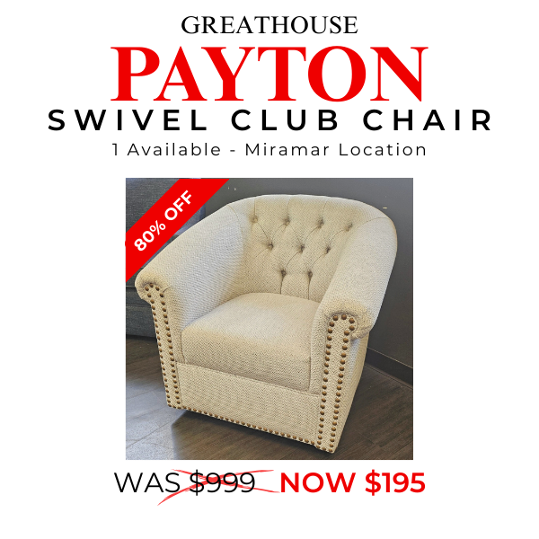 Alessia Swivel Chair - SAVE 80%