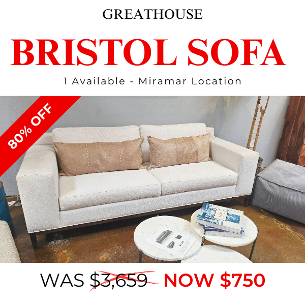 JUST SOLD - Bristol Sofa - SAVE 80%