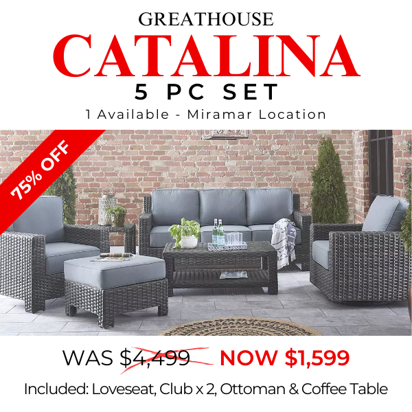 SOLD - Catalina 5 Pce Set - 75% OFF