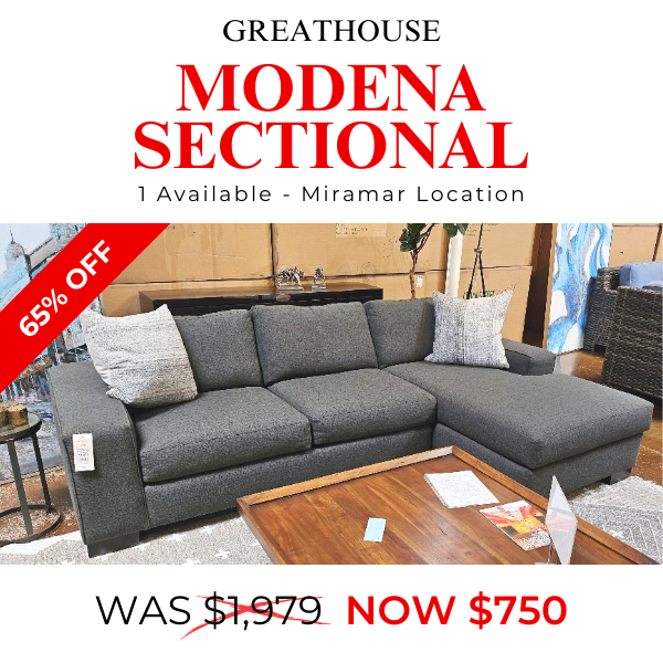 Modena Sectional - SAVE 60%