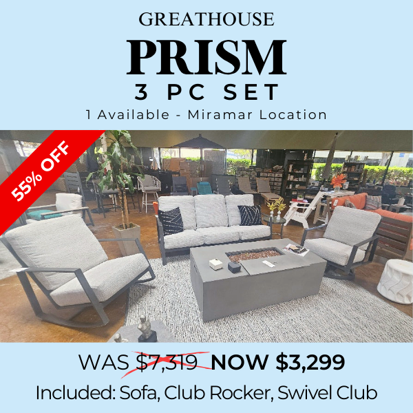 JUST SOLD - Prism 3 Pce Sofa Set - SAVE 55%