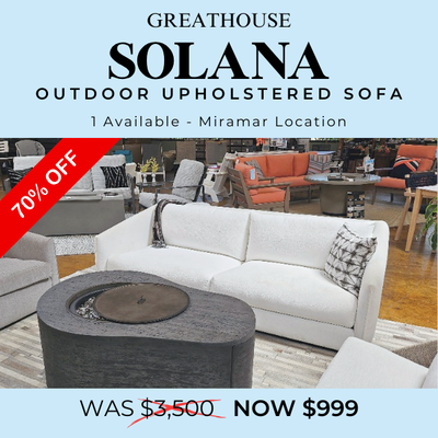 Solana Outdoor Upholstered Sofa SAVE 70%