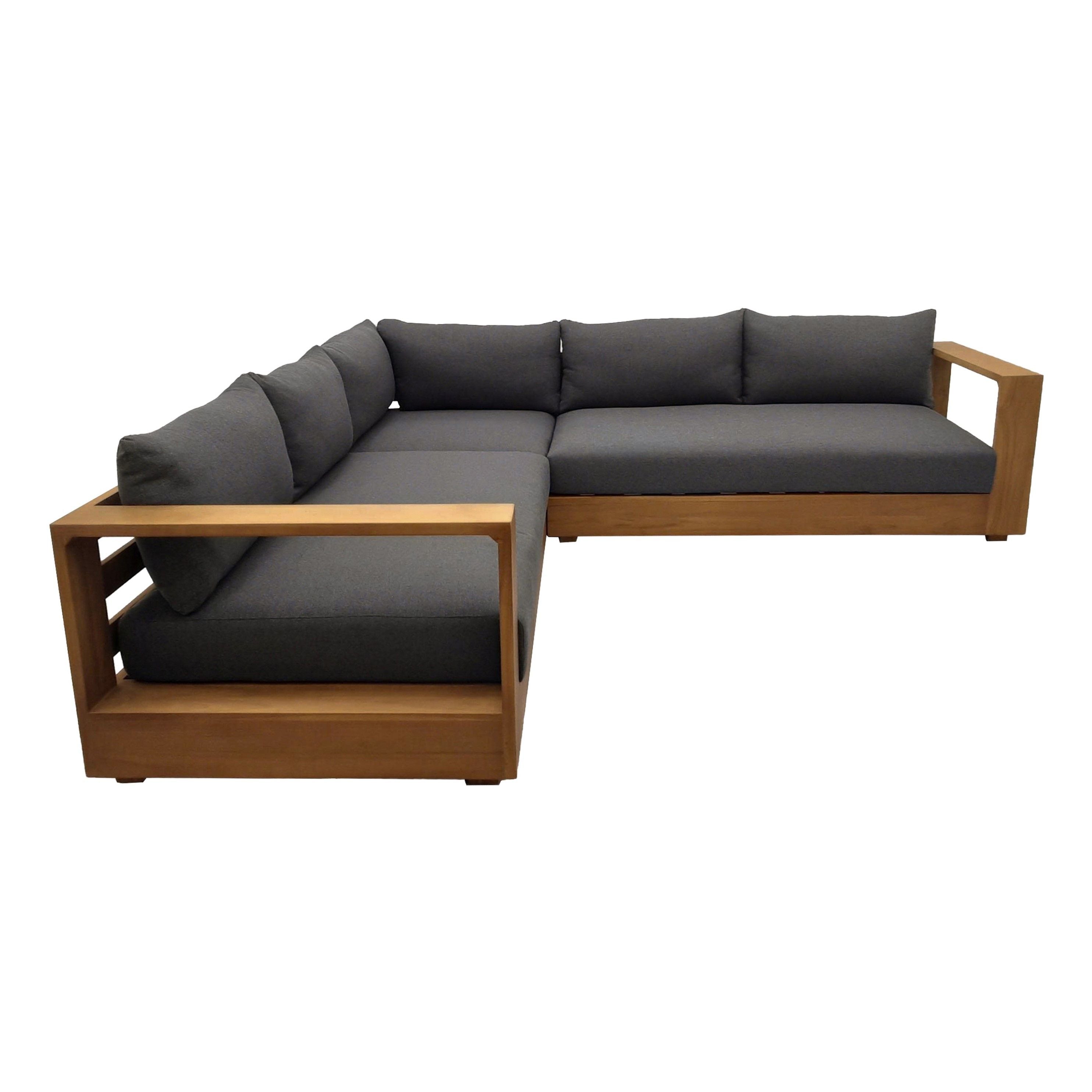 Santorini Teak Sectional - Teak - - Greathouse