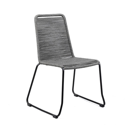 Shasta Dining Chair Set of 2 - Gray - Outdoor Rope - - Greathouse