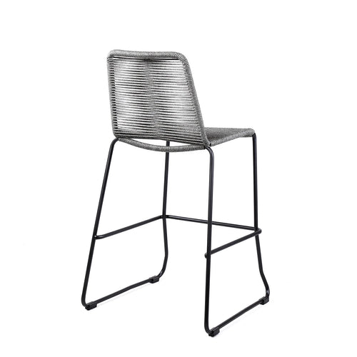 Shasta Stool Set of 2 - Gray - Outdoor Rope - - Greathouse