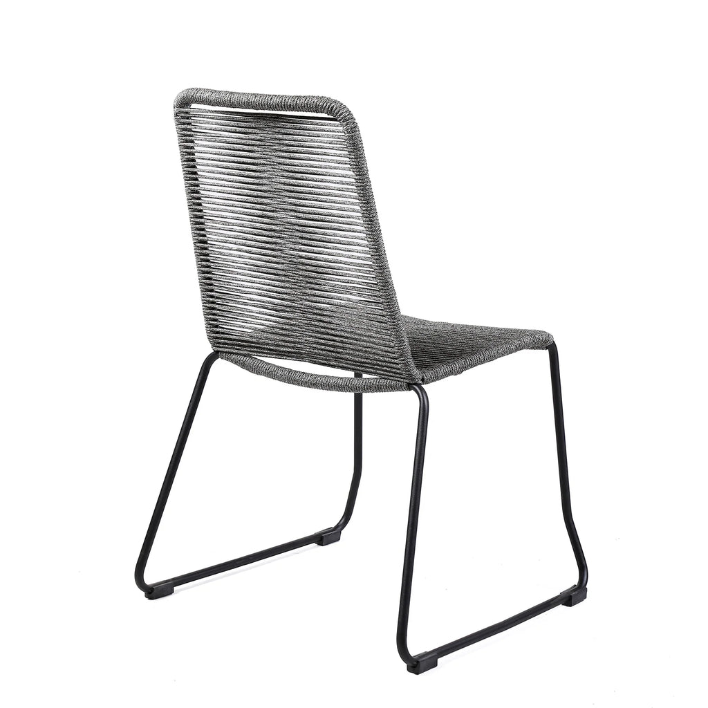 Shasta Dining Chair Set of 2 - Gray - Outdoor Rope - - Greathouse