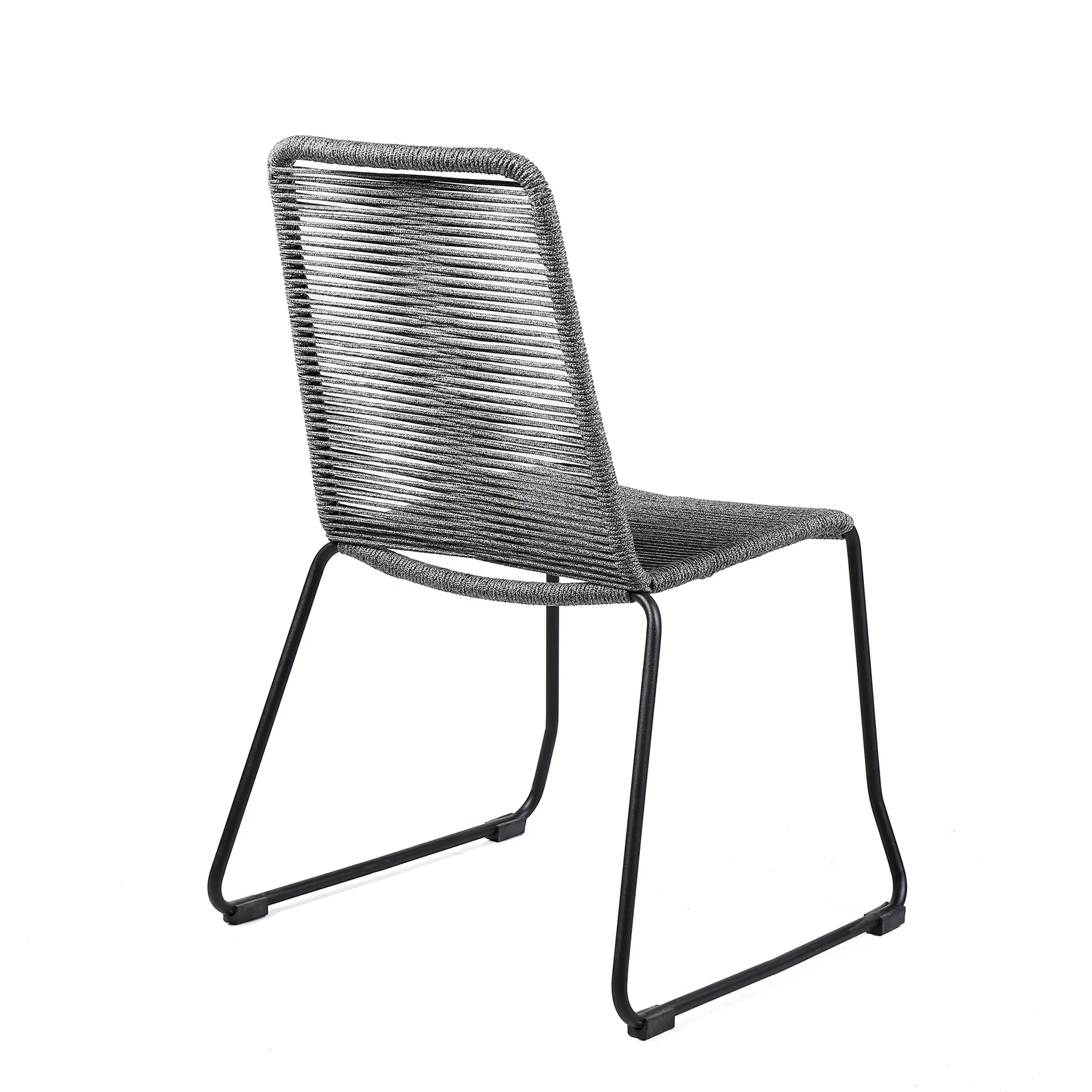 Shasta Dining Chair Set of 2 - Gray - Outdoor Rope - - Greathouse