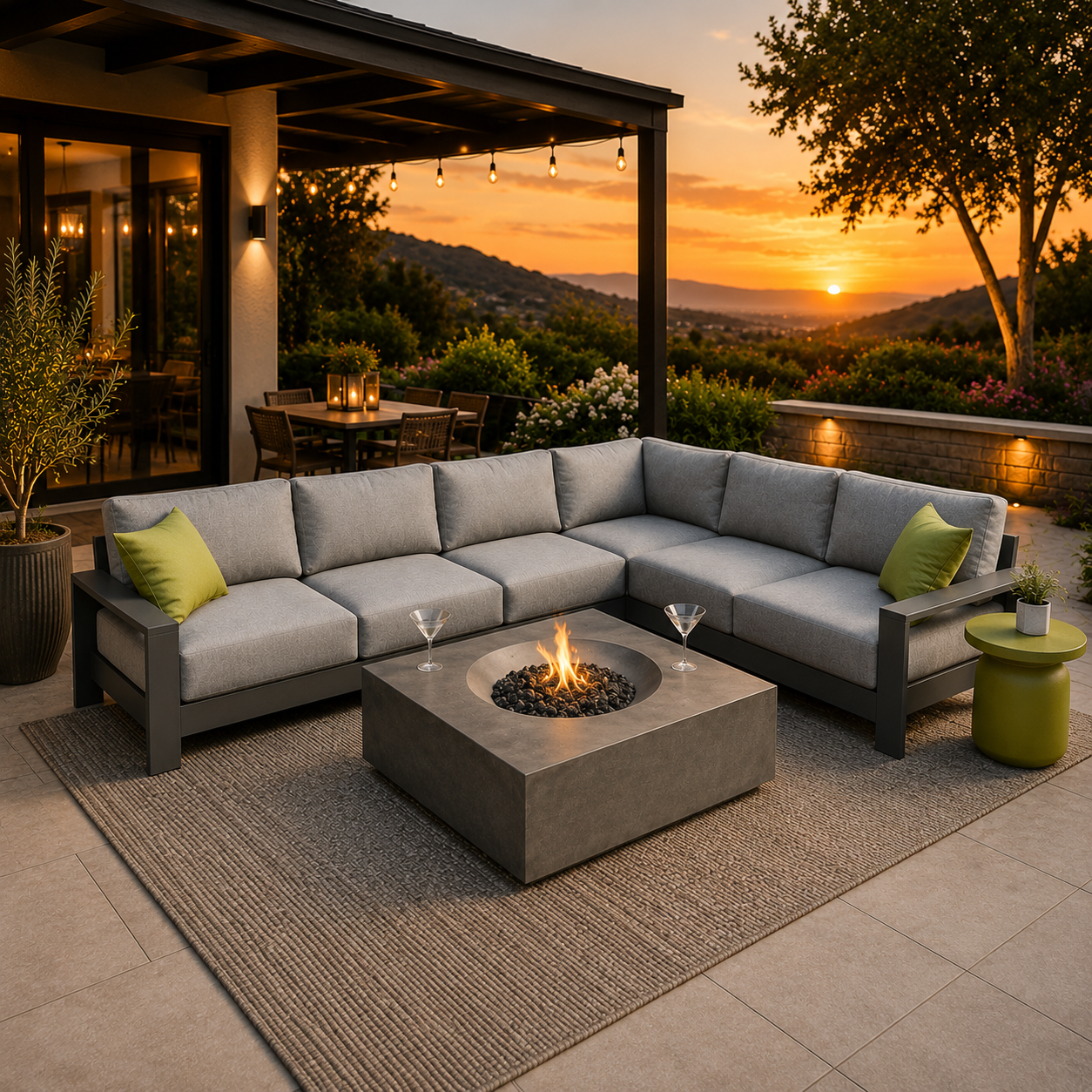 SKY 3 Pce Sectional - Anthracite - SAVE 30%