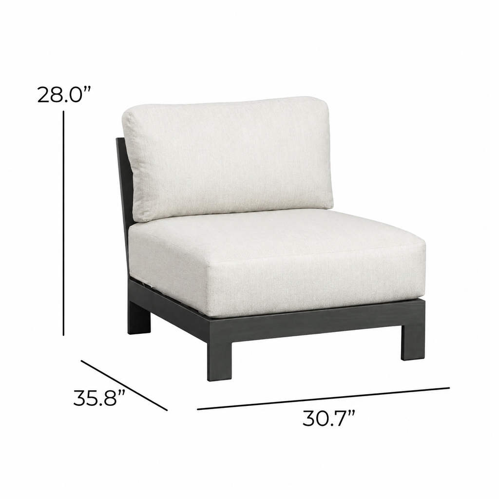So Chic 4 Pce Sectional - Ebony