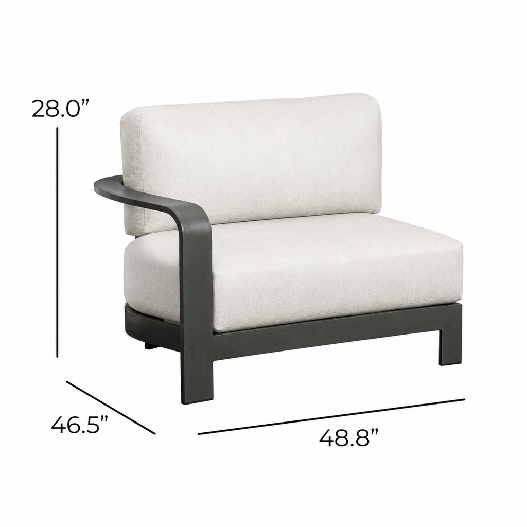 So Chic 4 Pce Sectional - Ebony