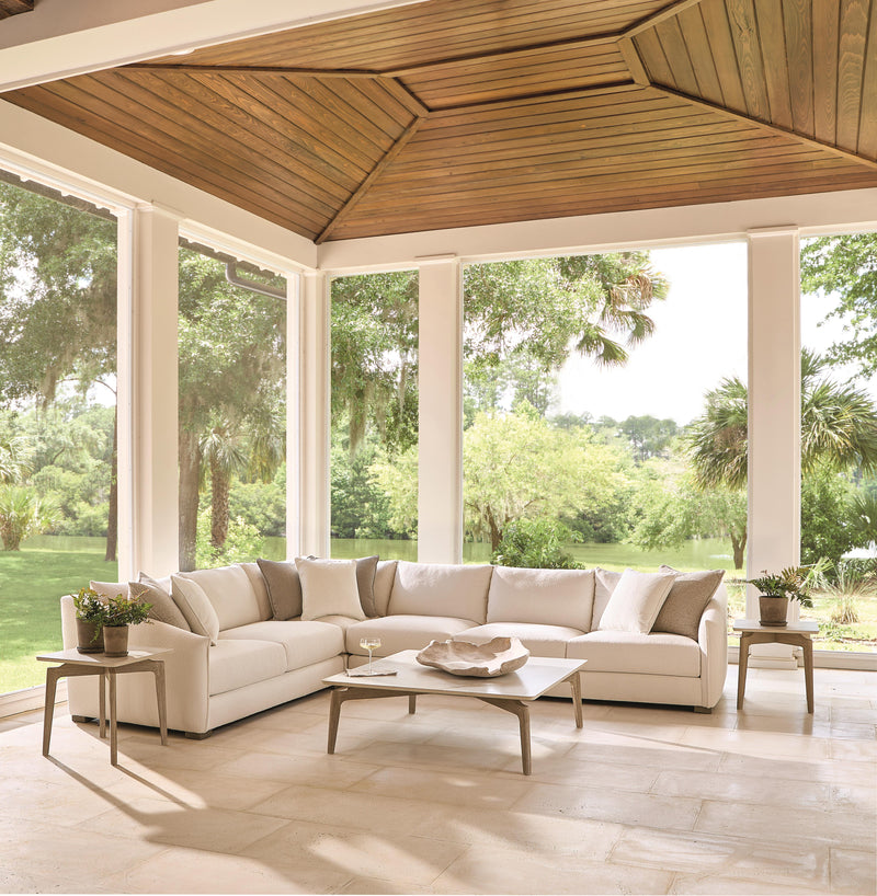 Solana Outdoor 4 pce Upholstered Sectional - - - Greathouse