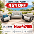 Solana 3 Piece Sofa Set - 1 Left Miramar
