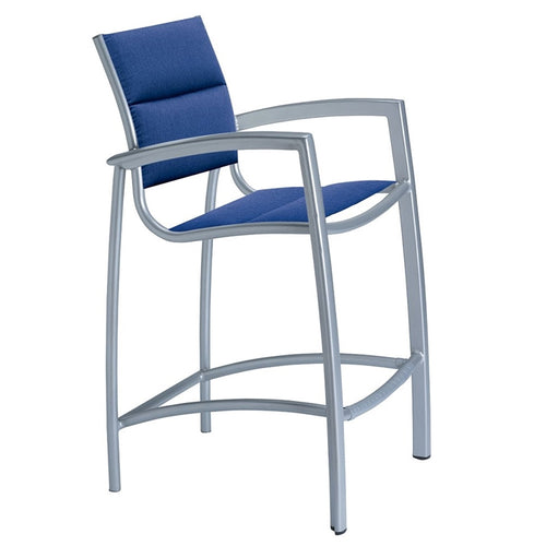 South Beach Padded Sling Barstool - Outdoor Aluminum - - Greathouse