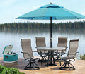 Stella 5 Pce High Back Dining Set - Outdoor Aluminum - - Greathouse