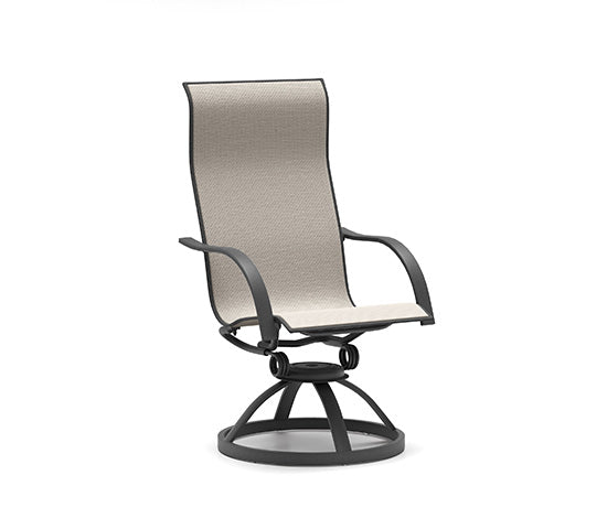 Stella Swivel High Back Dining Chair - Outdoor Aluminum - - Greathouse