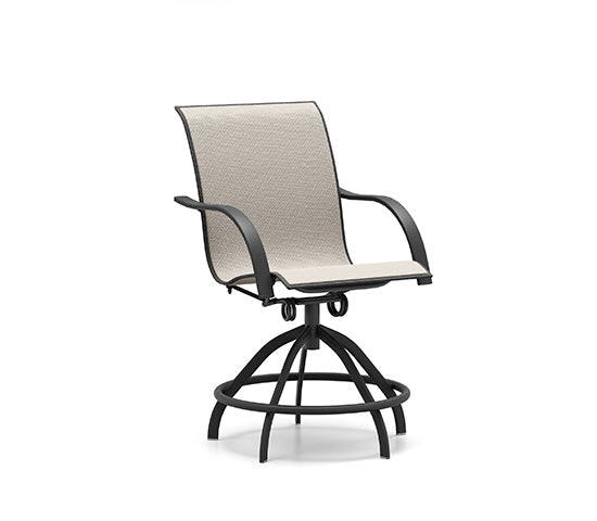 Stella Swivel Rocking Counter Stool - Outdoor Aluminum - - Greathouse