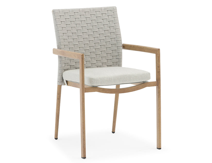 Together Extension Dining Table - Weathered Teak Finish - Outdoor Aluminum - - Greathouse
