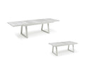Together Extension Dining Table - White - Outdoor Aluminum - - Greathouse