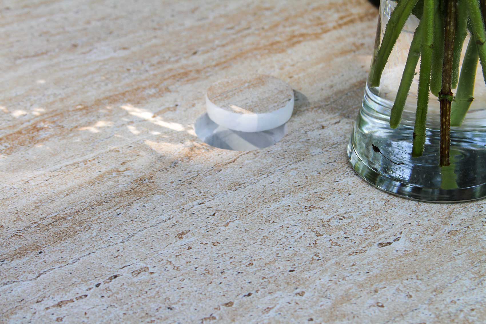 La Jolla 6 Piece Dining Set Travertine - 25% OFF